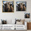 «Brown Yaks Highland Mountain Charm IV - Yaks», art mural-1674058432-1674058444