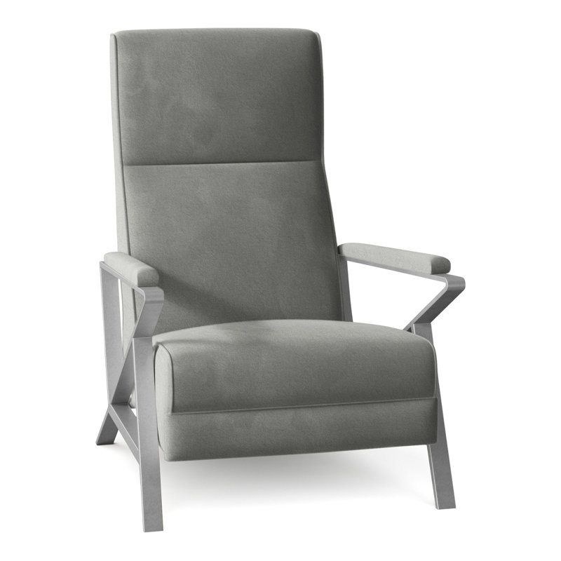 Infinity 28.25" Wide Manual Standard Recliner, Brushed Nickel, Pewter (9953 65)
