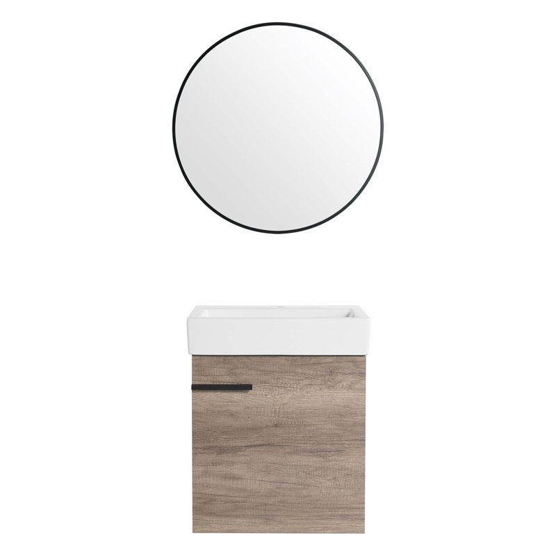 Meuble-lavabo 18 po avec comptoir, petit meuble-lavabo et lavabo