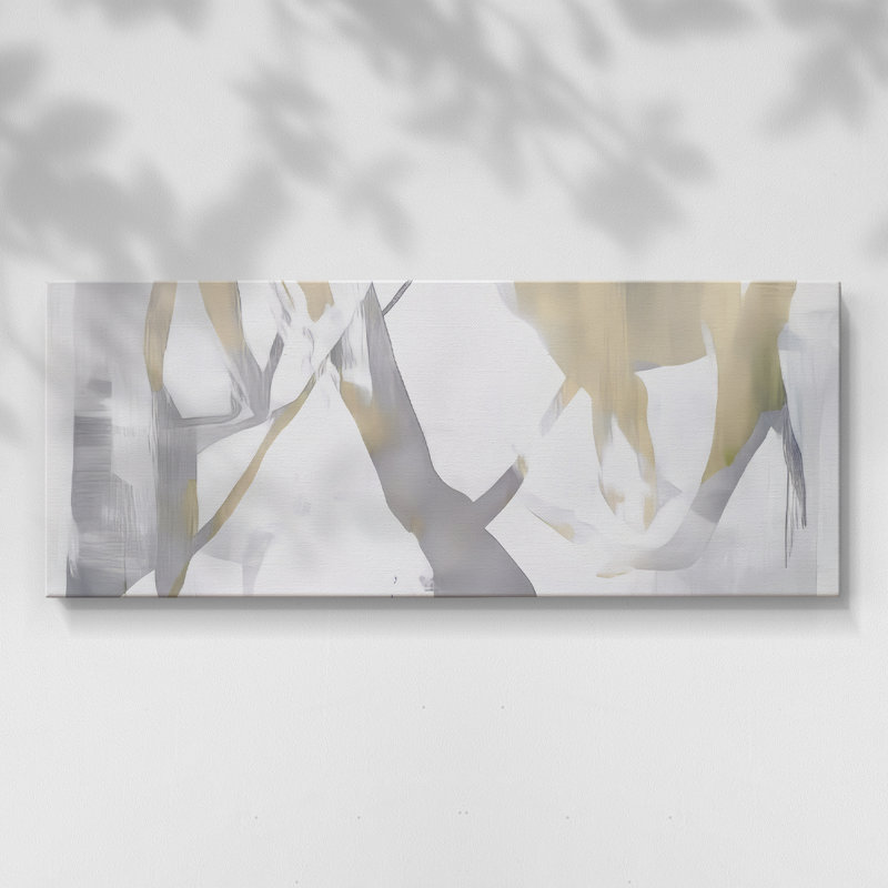 Abstract Seris 6 #XCIX-Wide Gallery Wrapped Canvas, 12" H x 30" W