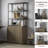 Cesiro 70.8'' H X 34.6'' W 5-Tier Storage Bookcase With Adjustable Shelves-1537905113-1520467278