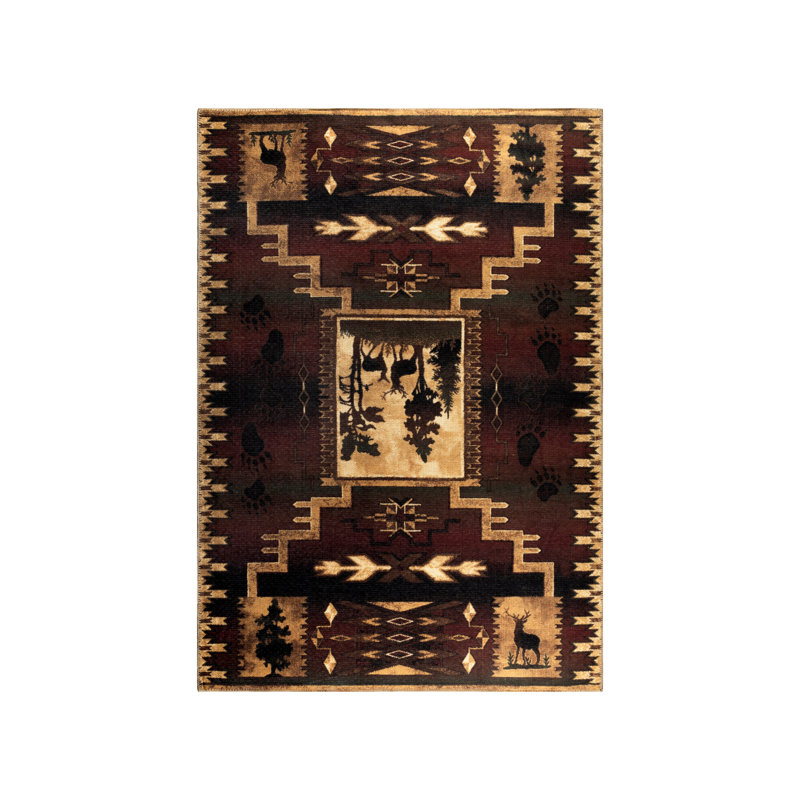 Tapis lavable à la machine Barkley, Rectangle H 7 pi 10 po x l 10 po
