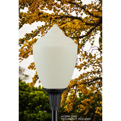 Solus Textured Flame Tip Globe with Fitter Neck or Neckless Opening - No Fixture Included