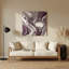 Abstrait art fluide 94, art mural en métal brun-1204980901