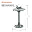 Plastic Single Tier Birdbath