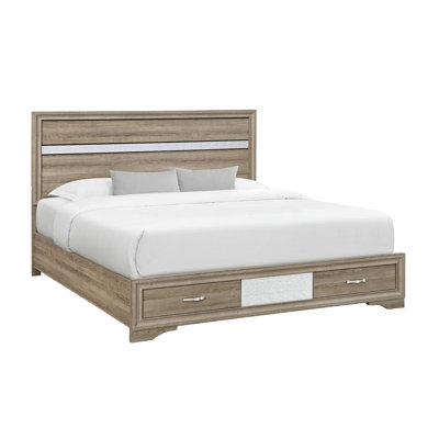 Lit complet RYder finition naturelle