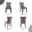 Boler Velvet Side Chair in Gray