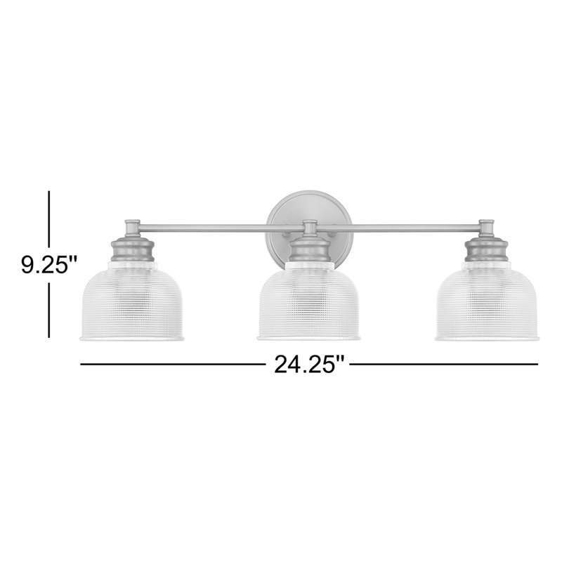 Luminaire suspendu Kenilworth 3 lumières Meridian, Chrome