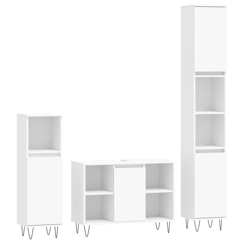 Bonaccord Bathroom Storage Furniture Set, White