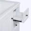 Meuble-lavabo de salle de bain avec lavabo en résine et trois tiroirs-585239745