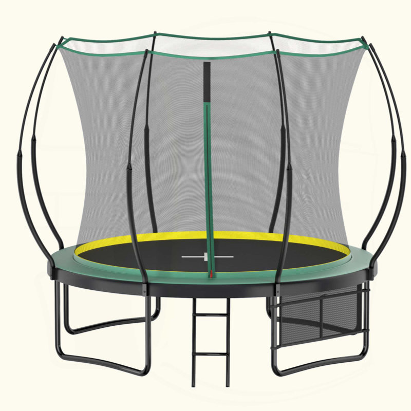 Trampoline 10 pi Springfree No Gap avec cordes élastiques, rebond silencieux et caractéristiques de sécurité améliorées