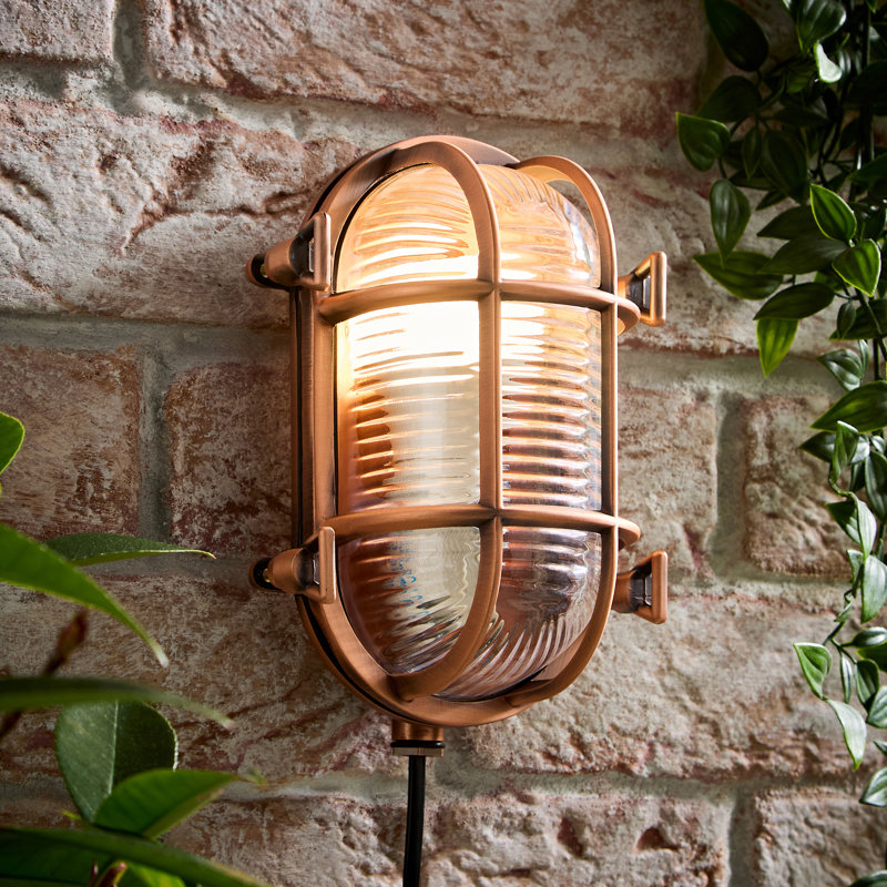 Westlawn 1 - Bulb Outdoor Bulkhead Light, No, Copper