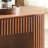 51.18'' Oval Wood Coffee Table With Drawer-459285546