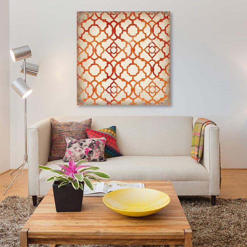 « murale i », impression sur toile, H 26 po x l 26 po x P 1,5 po, Pas de tapis, Toile tendue