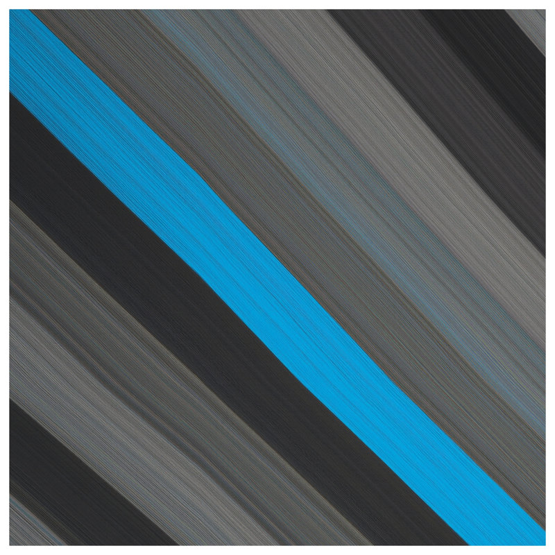 Blue Grey Diagonal Stripes Blankets, 50in W x 60in H