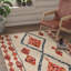 Tapis géométrique en laine touffeté à la main Yeager-1191426529