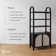 Boho 3-Shelf Bookshelf Cabinet With Rattan Doors