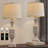 27.5"vintage resin table lamp with touch control and USB charging,suitable for office and home use