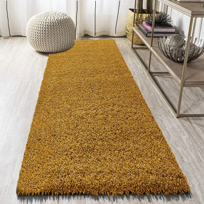Solid Colour Shag Area Rug