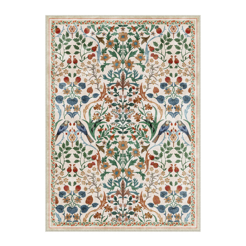 Destinay Floral Area Rug, Rectangle 152 x 213 cm