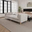 Méridienne moderne rembourrée avec banc et coussins décoratifs Modern-1095173018