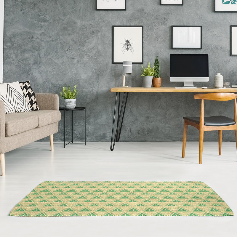 Chenille Geometric Indoor Rug, Rectangle 5' x 7'