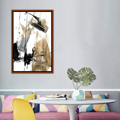 «Glam & Black II» par Jennifer Goldberger, reproduction d'art sur toile tendue