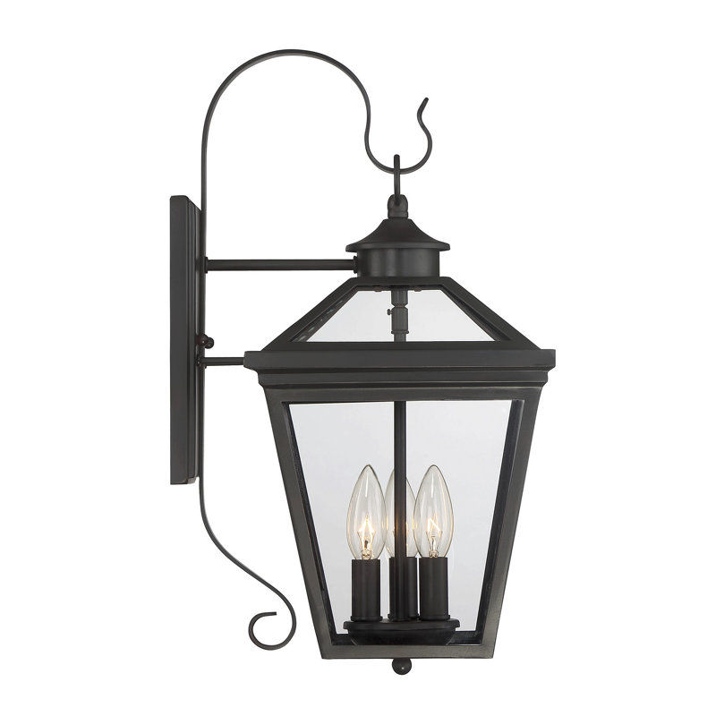 Lanterne murale d'extérieur Emie, H 25,5 po x l 12 po x P 12 po, Bronze, Quatre lumières