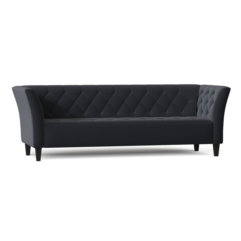 Carruth Upholstered 91'' Sofa, Heavenly Naval Chenille