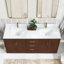 Ensemble de meuble-lavabo double 72 po avec dessus en pierre composite et miroir Cloverfield-93496107-93496108