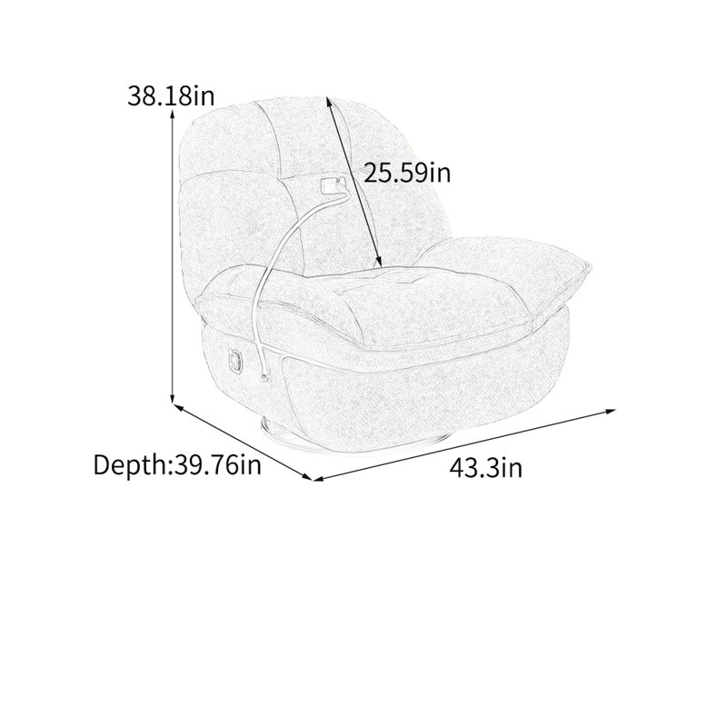 Chaise longue ergonomique rotative, Chameau