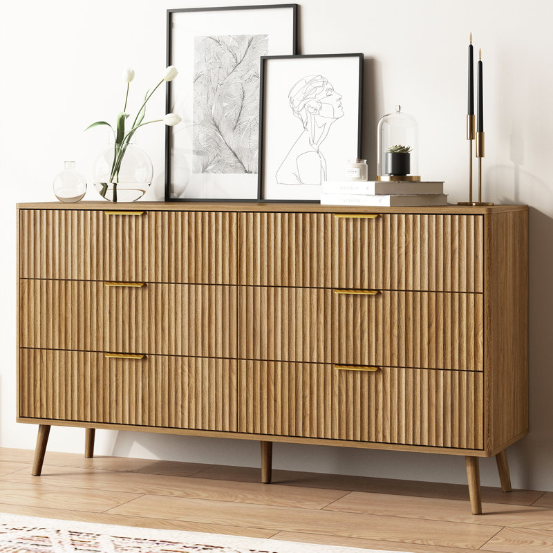 3-piece Bedroom Set (1 Dresser + 2 Nightstands), Walnut, 3 Pieces: Dresser, 2 Nightstands