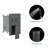 12 Inch Square Wall Mounted Dual Shower Head System In Matte Black With - Scald Balanced Valve, Rainfall Experience, 360 Swivel And Handheld Spray For Various Needs System, Balanced, Adjustable-125819274