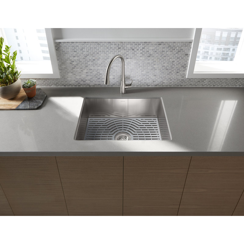 Ludington 24'' L Stainless Steel Undermount Single Basin Kitchen Sink