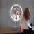 Oval Bathroom Vanity Mirror Wall Mounted with LED Lights, Frameless Lighted Bathroom Wall Mirror with Defogger and Dimmable Lighting-19844037