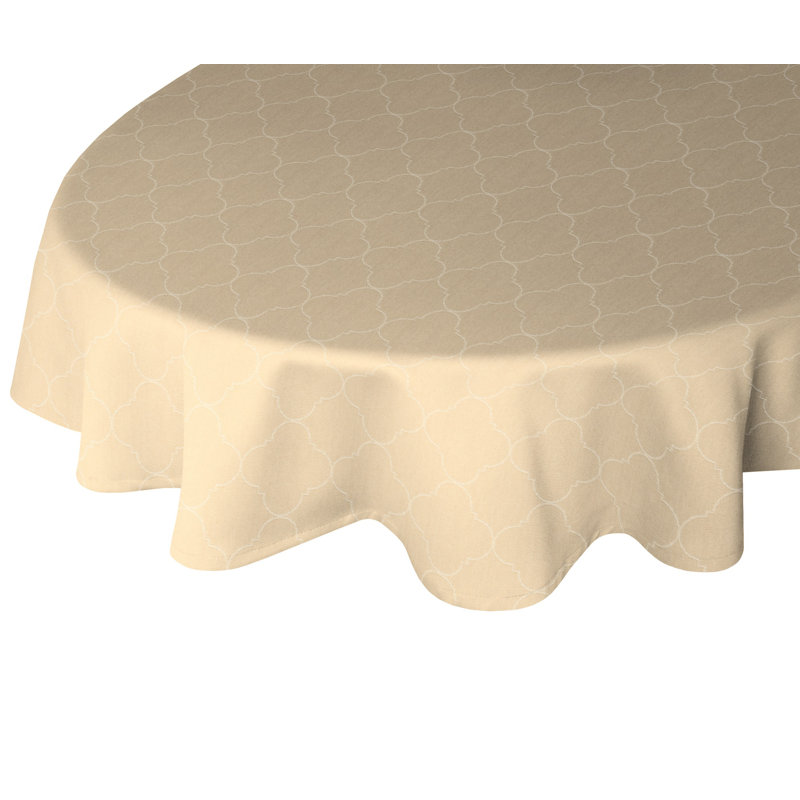 Uppingham Tablecloth, Beige, 145cm W x 220cm L
