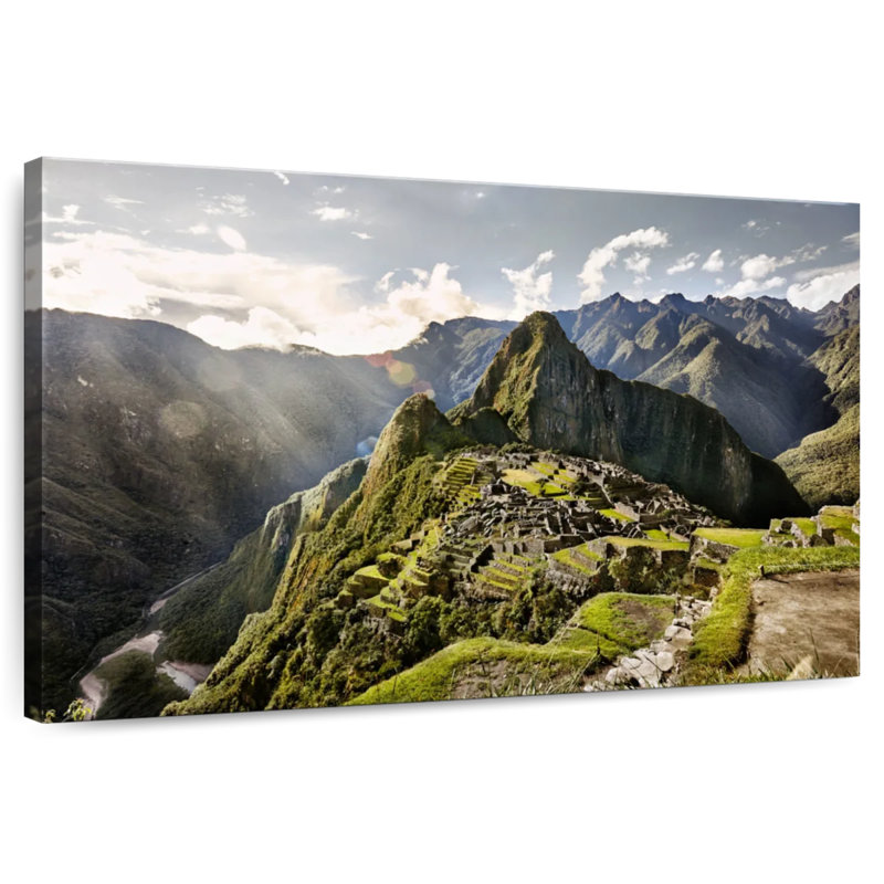 Lilie, anciennes ruines du Machu Picchu, H 30 po x l 45 po