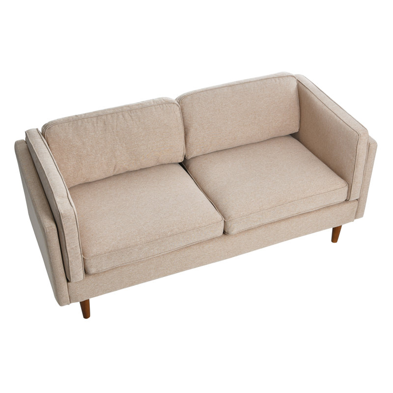 Atley Upholstered 71.25'' Sofa, Wheat Fabric