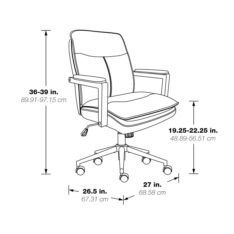 Woodlands Office Chair, Taupe