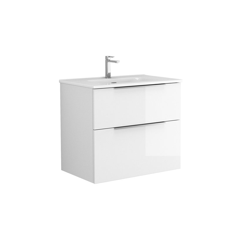 Ensemble de meuble-lavabo simple 28 po Dalia, Blanc lustré