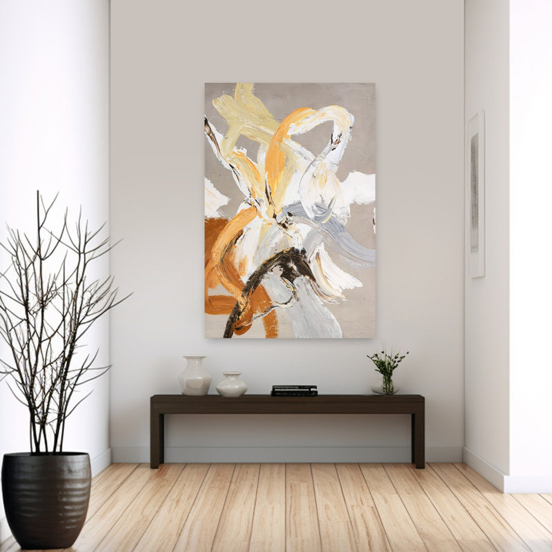 Go Ahead, art contemporain abstrait, H 60 po x l 40 po