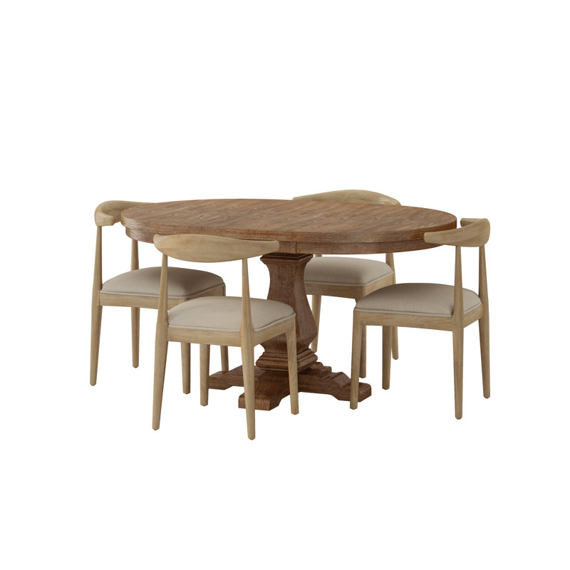 Jobita Dining Set, Pebble Linen