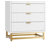 5 Drawer Dresser, With Gold Metal Handles-203294002