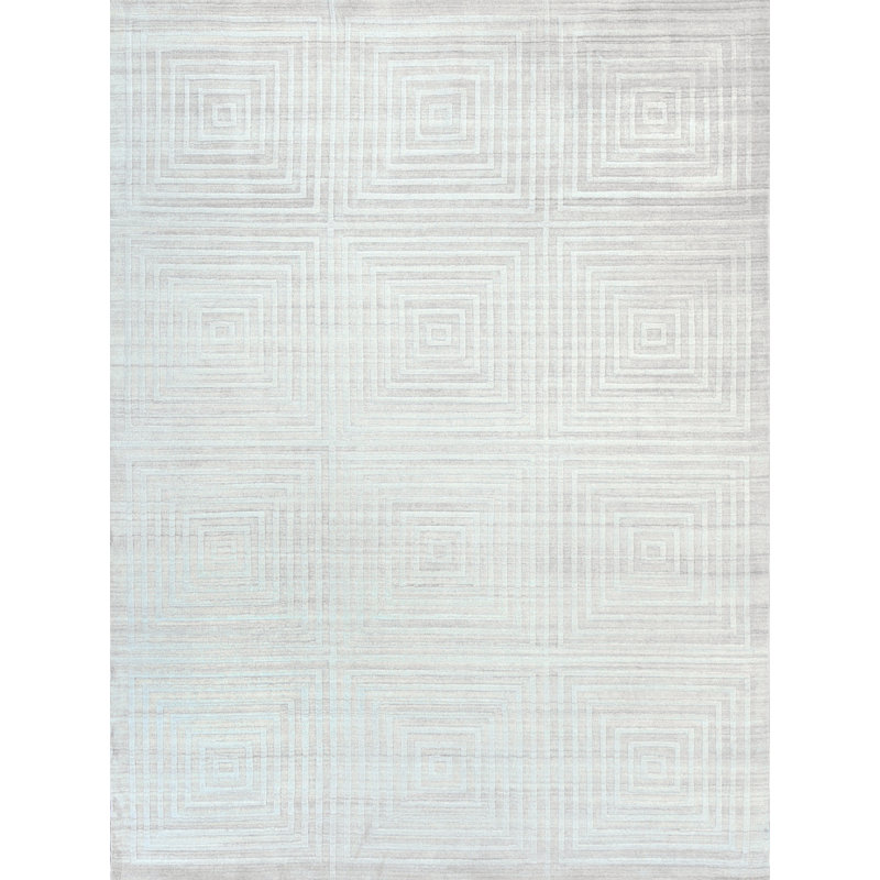 Castelli Geometric Area Rug in Light Beige, Rectangle 8' x 10'