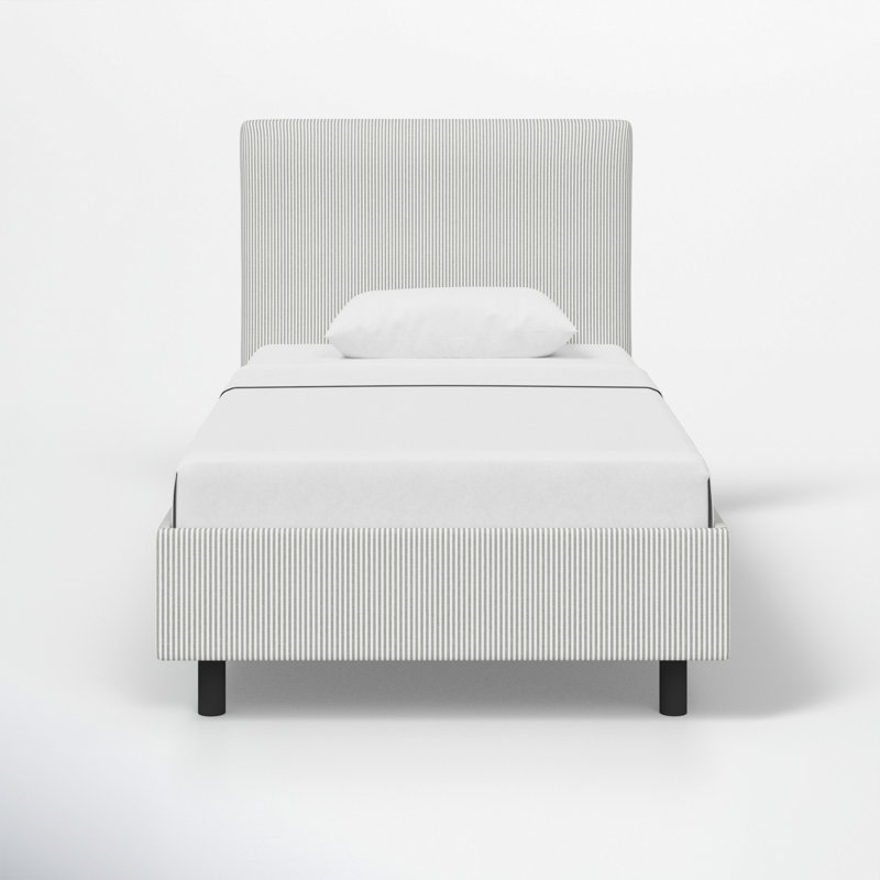 Sawyer Platform Bed, Prep Stripe Gray, Full
