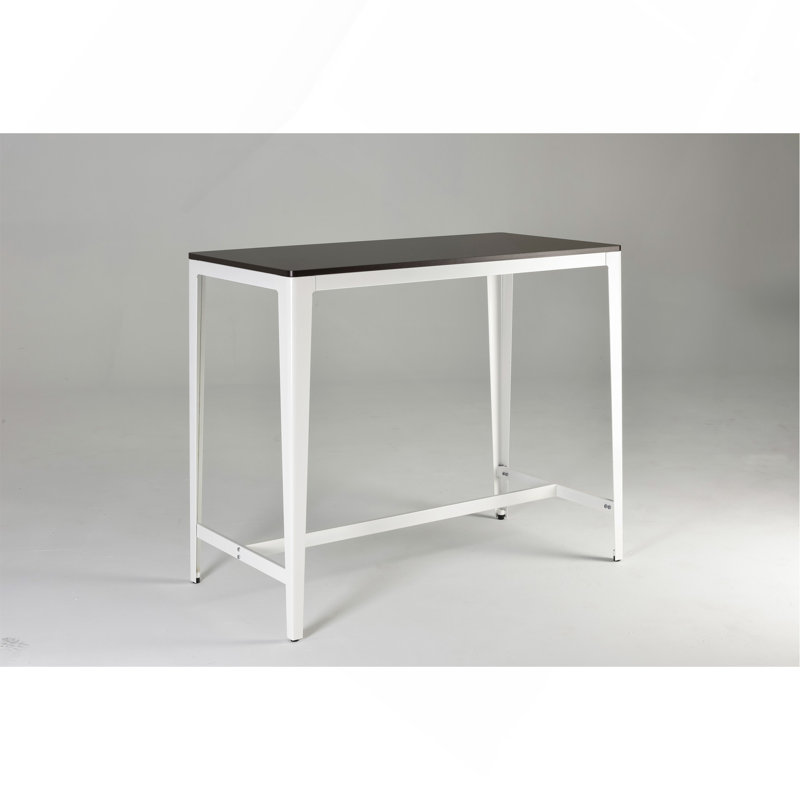 Table à hauteur de comptoir de style campagnard minimaliste en brun / blanc