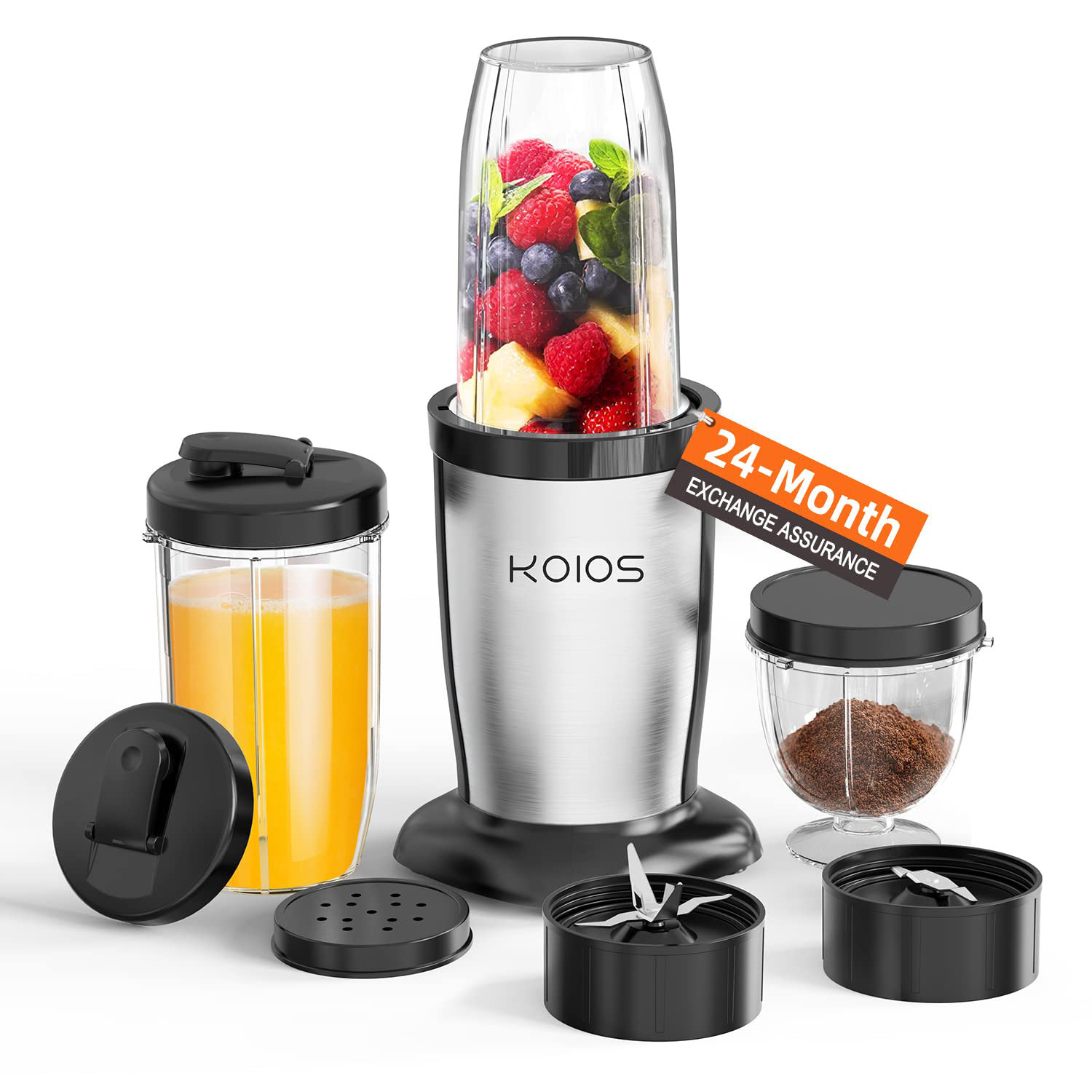 Compact Personal Blender, 850W Kitchen Countertop Blenders, Smoothie Maker  with 6-Edge Blade, 2*20 oz To Go Cups with Lids, Single Serve Mixer Blender