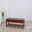 Banc à chaussures en bois massif avec rangement-776054540