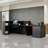 L-Shaped Reception Desk with Lockable Drawers, Computer Desk, and Storage Shelves/Front Desk-1932690582-1932690580