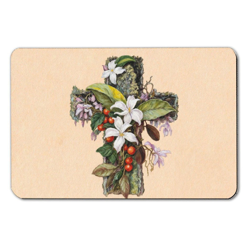 Tapis de bain Floral Cross, 36 x 24 po